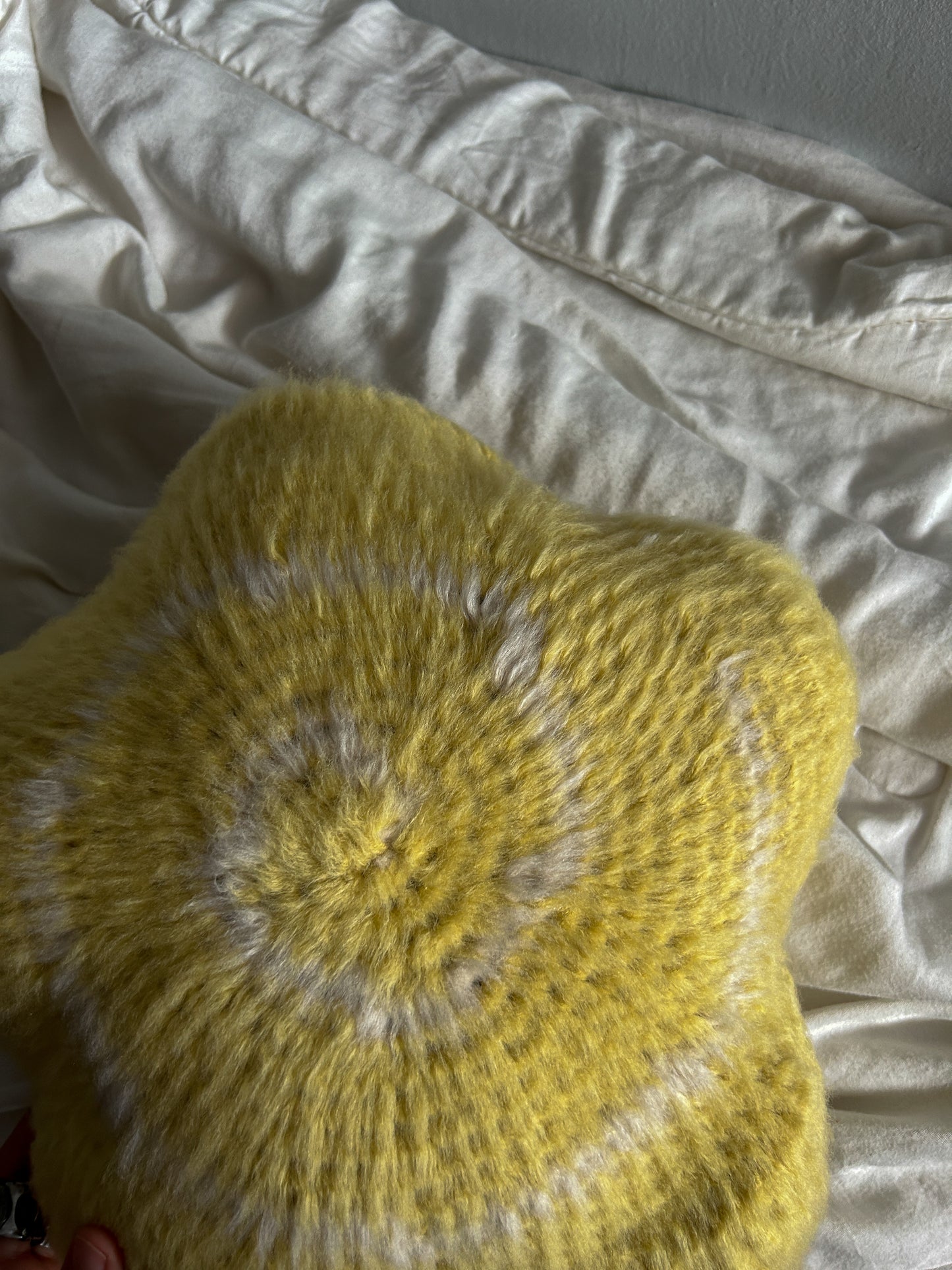 Brushed Banana | Swirl Star Pillow